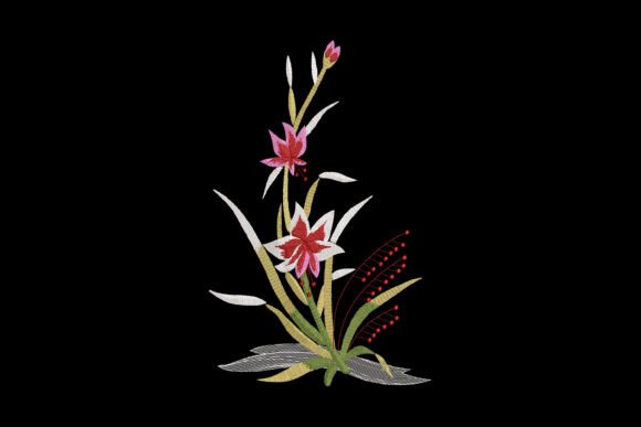 Crimson Orchid Dance: A Holiday Embroidery Review