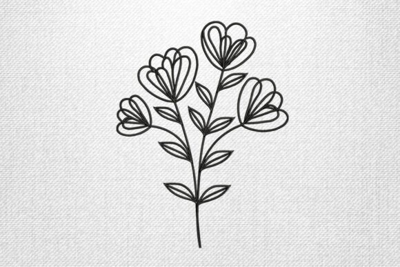 Review: Heart Petal Flower Outline for Sweatshirts