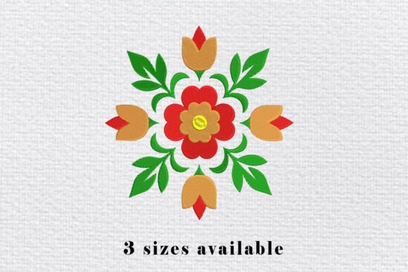 Reviewing the Floral Mandala Embroidery File